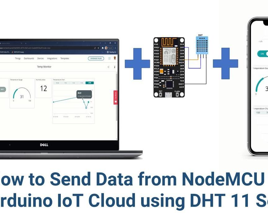 How to Send DHT Data From ESP8266 to Arduino IoT Cloud : 9 Steps ...