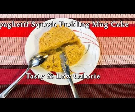 Low Calorie Spaghetti Squash Pudding Mug Cake