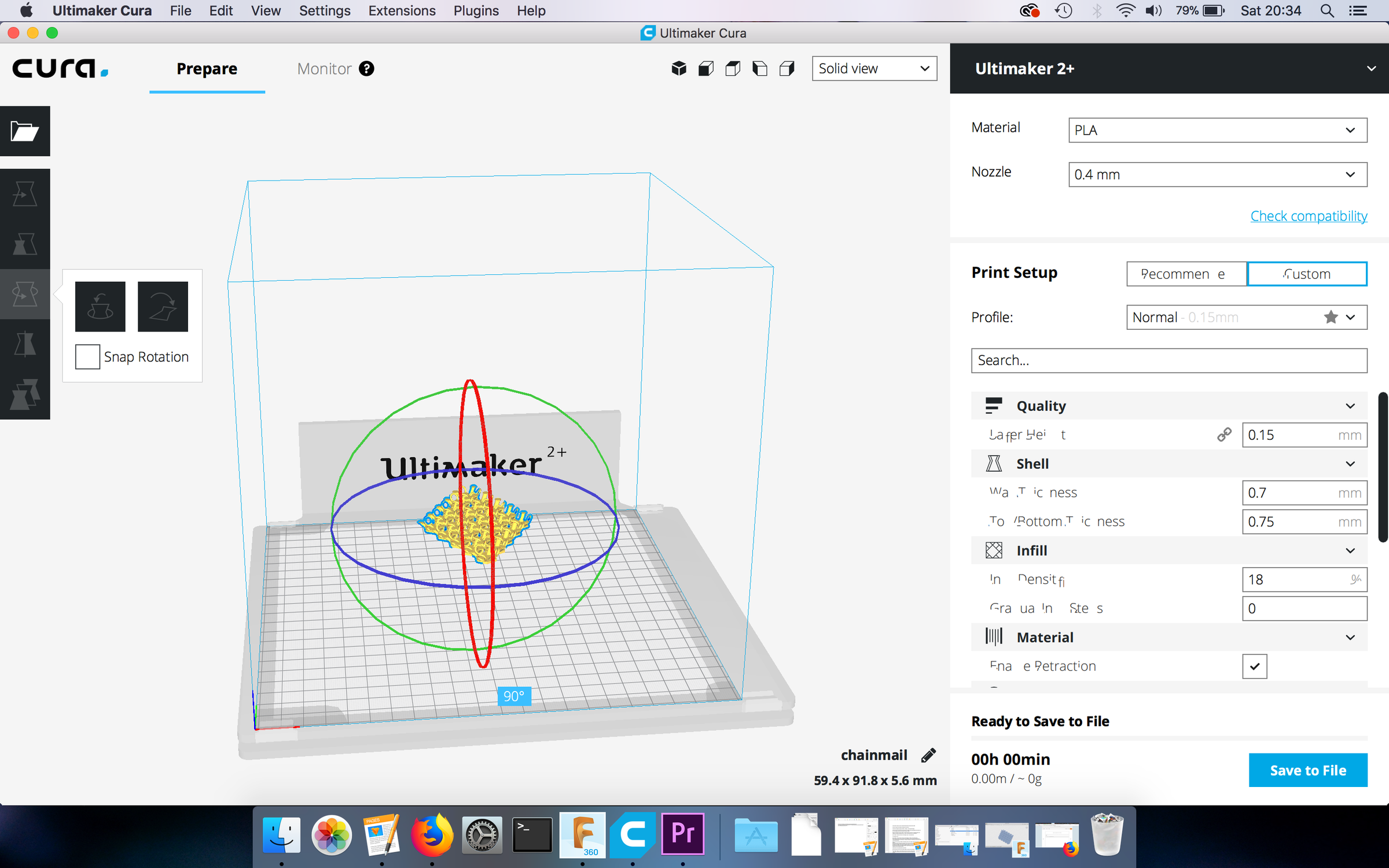 How to Draw 3D Printable Chainmail With Fusion 360 : 6 Steps (with ...