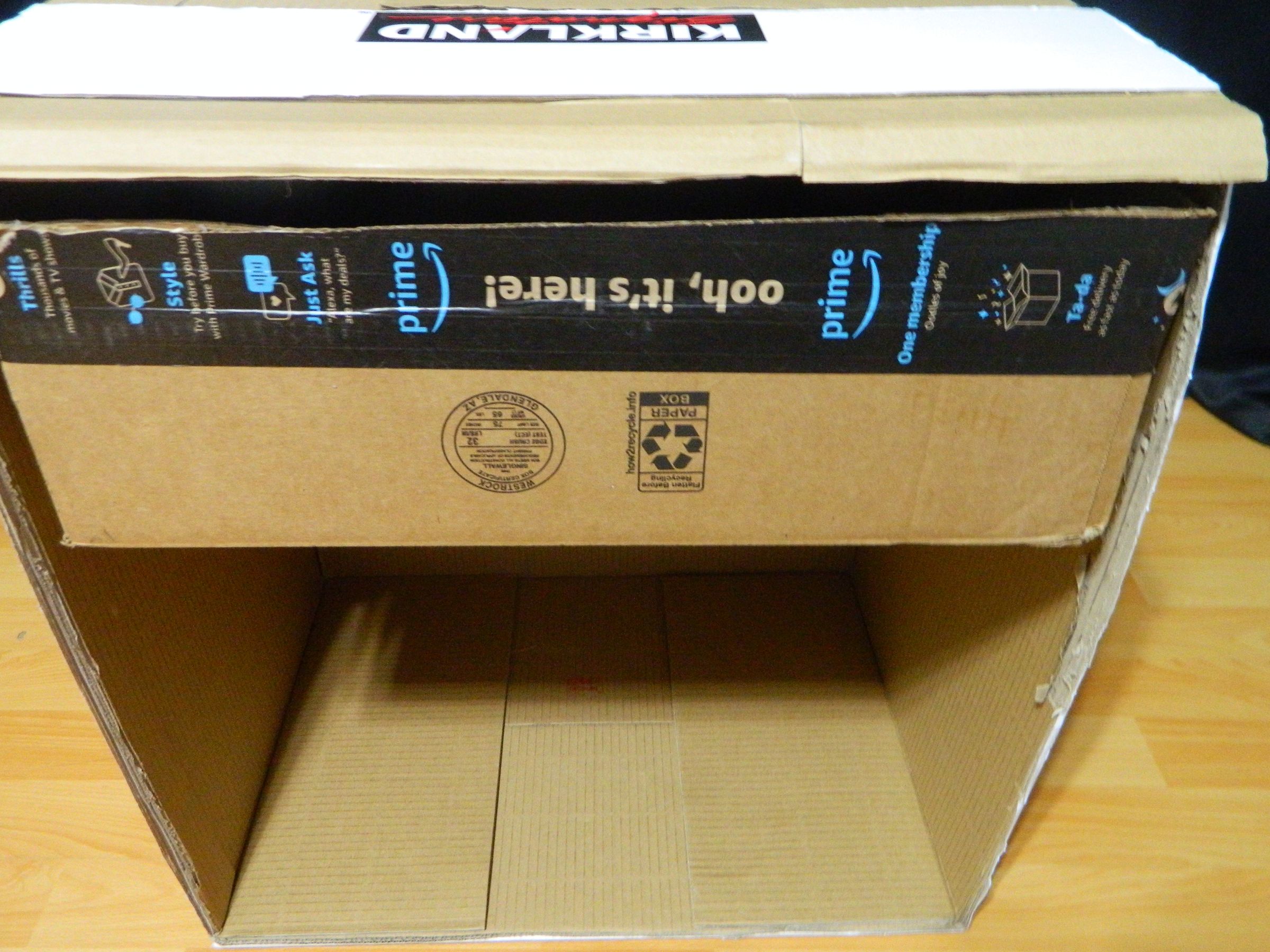 DIY Cardboard Nightstand 9 Steps Instructables