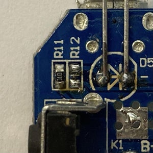 Modification 1: Replace the White LED With a UV, Blacklight LED (part 1)