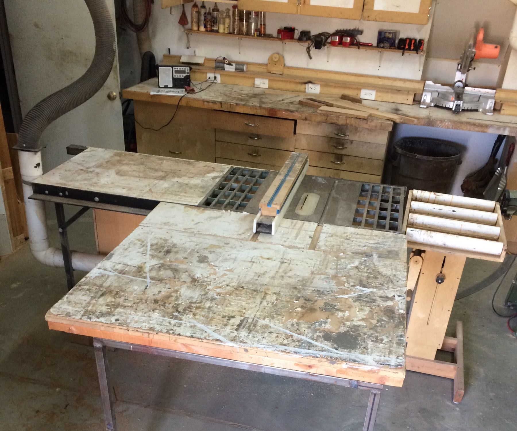 Sliding Table Saw Outfeed Extension Table