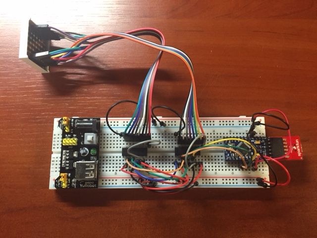 Arduino 8*8 Led Matrix Driver With 2* 74HC595 Shift Registers : 5 Steps ...