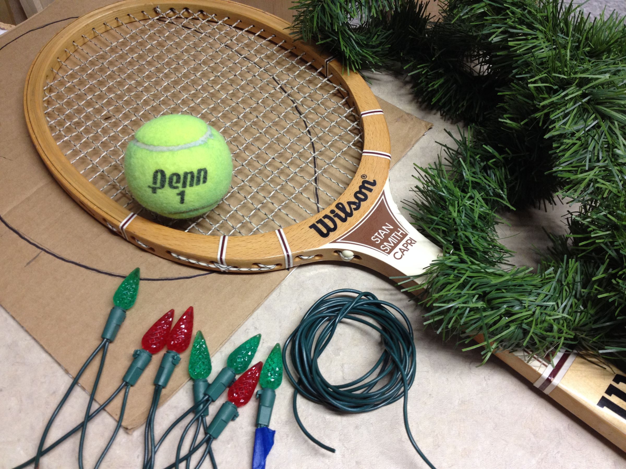 Lighted LED Christmas Tree Tennis Racquet : 8 Steps - Instructables