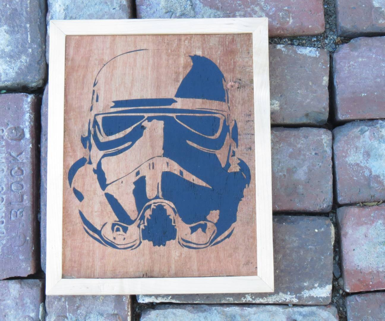 Storm Trooper Wall Art From Reclaimed Materials