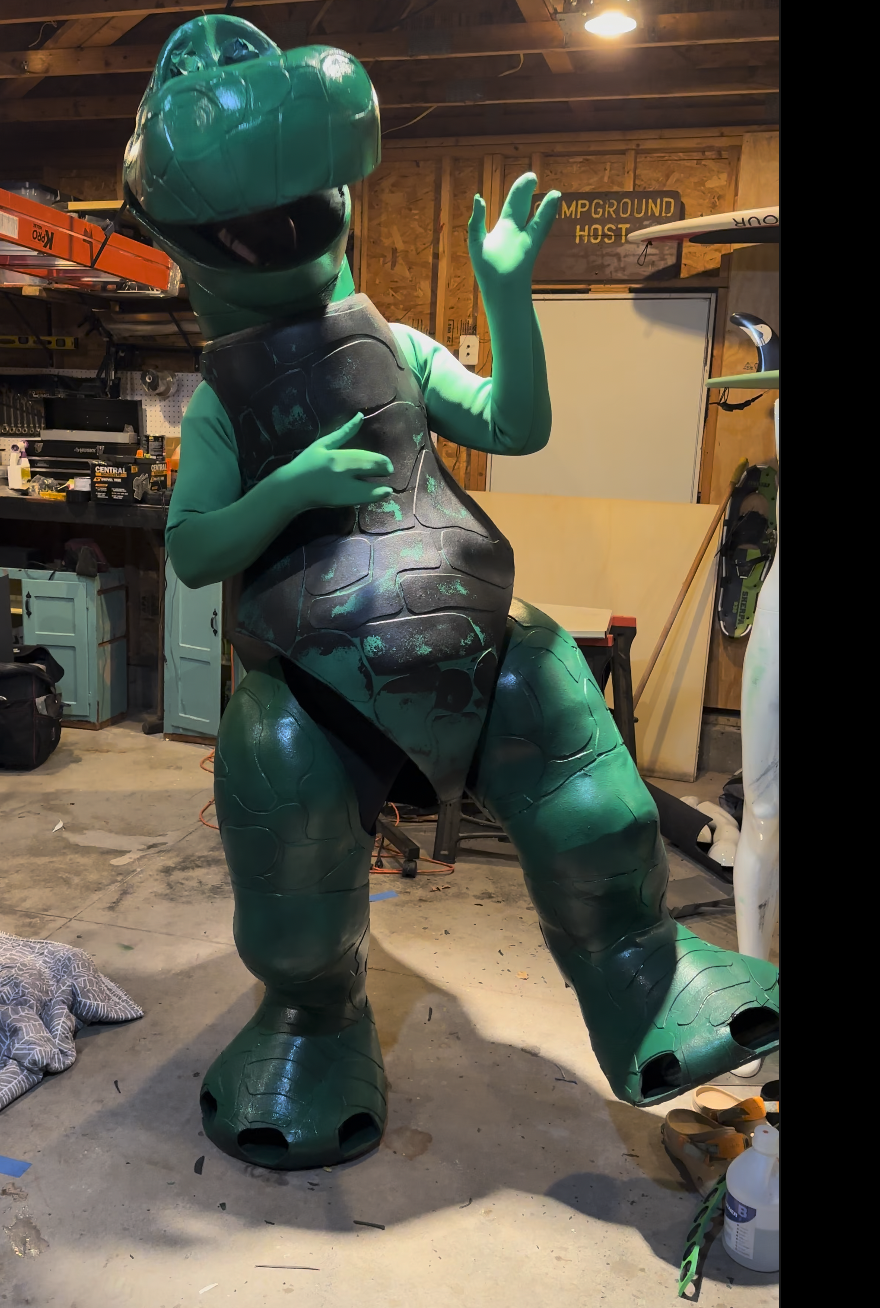 Base Coat With Green Paint