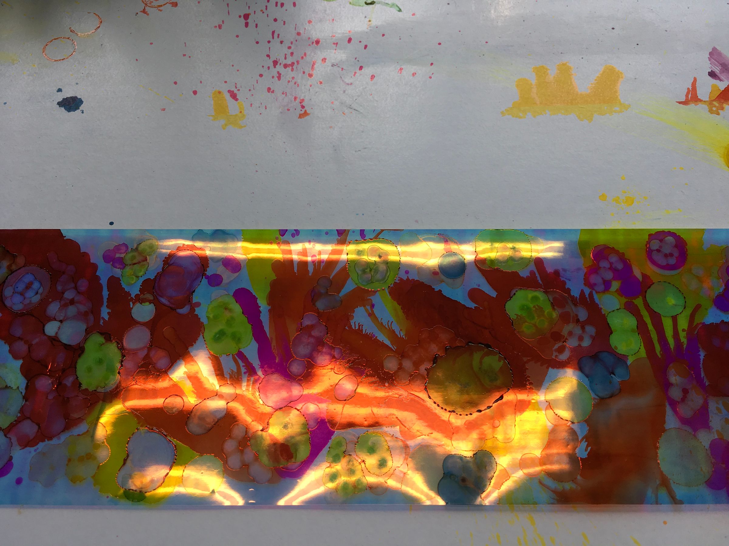 Alcohol Ink and Angelina Film GravityDefying Sculpture 6 Steps (with