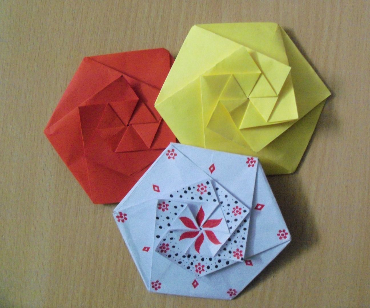 Origami Hexagonal Envelope/Pouch