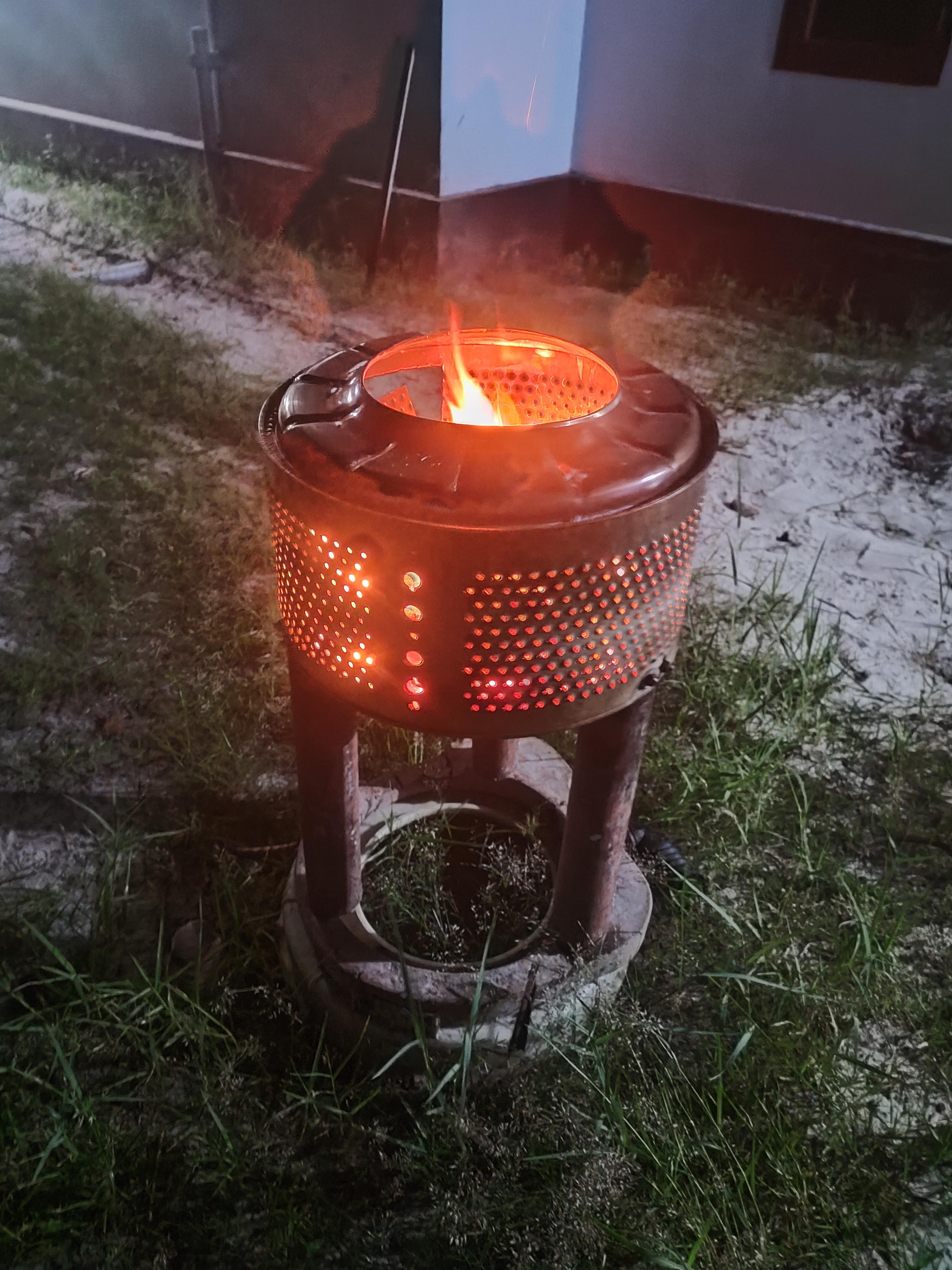 Washing Machine Drum Fire Pit Instructables