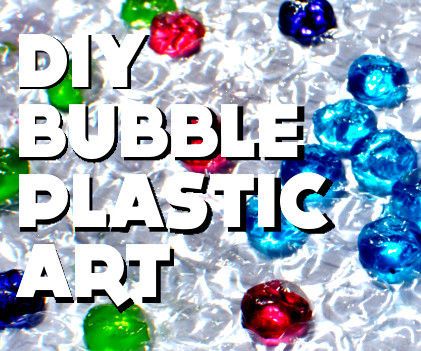 DIY Bubble Plastic Art