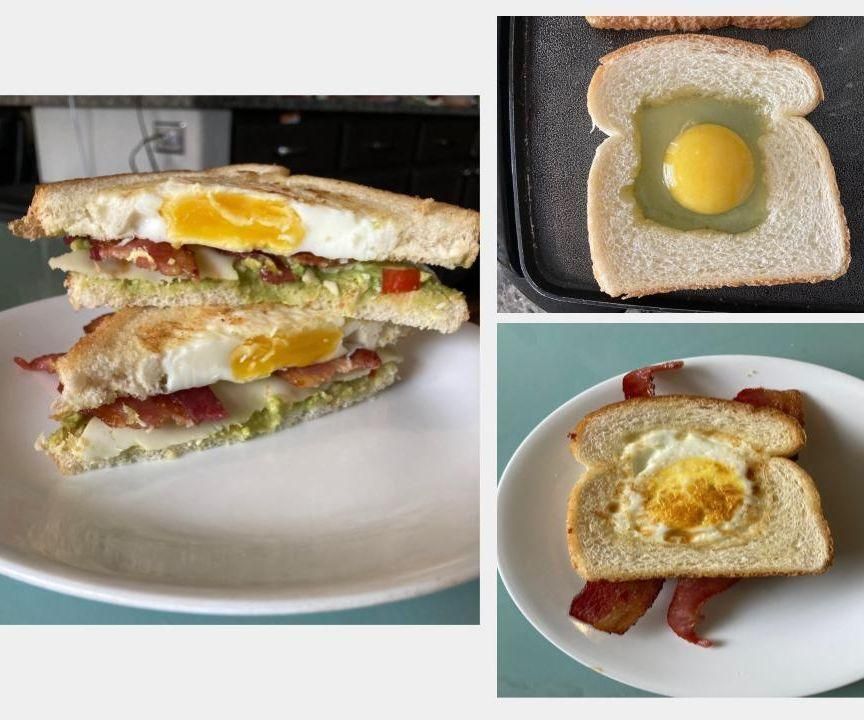 Coolest Brunch Sandwhich Ever! (Egg & Toast Combo) 