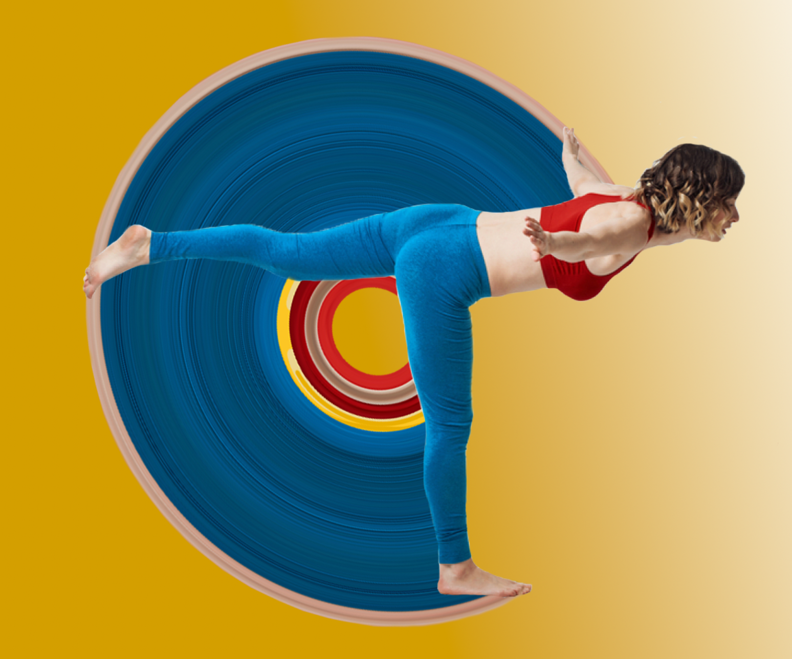 Circular Pixel Stretch Effect Photoshop Project