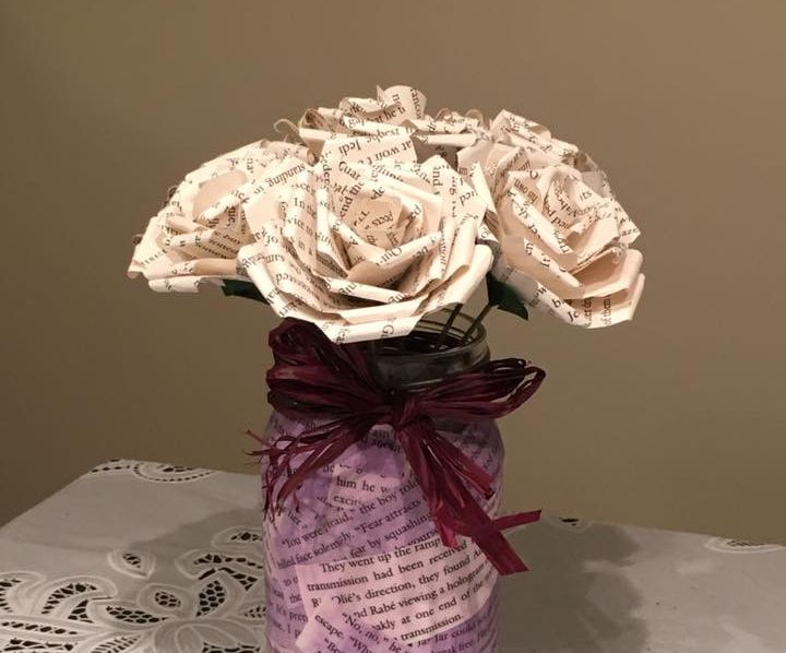 How to Make Book Page Flowers