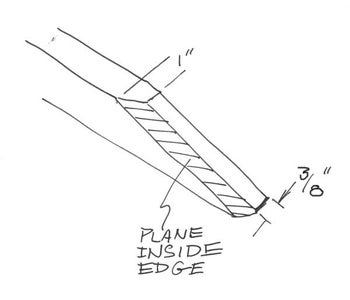 Mark the Ends of the Gunwales for Planing