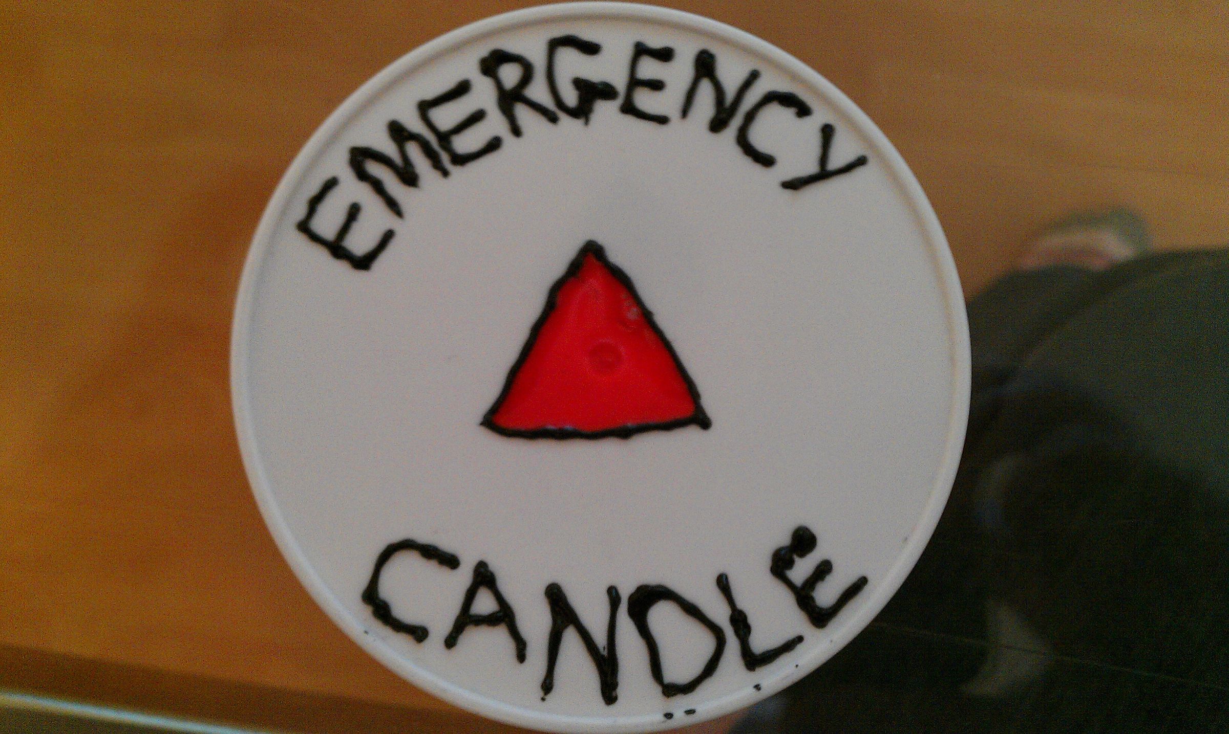 Emergency Candle in a Jar