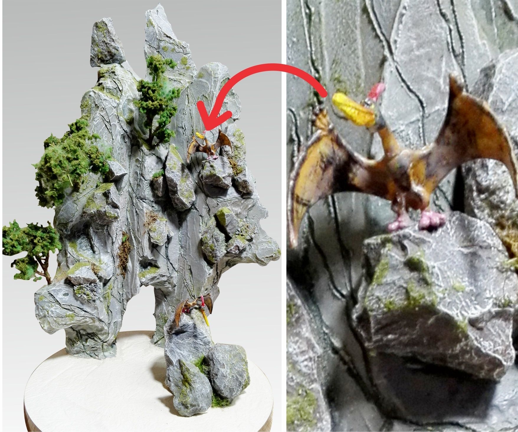 How to Make Jurassic Park Mountain Landscape Diorama | Artificial Fantasy Mountain | Dinosaur Valley