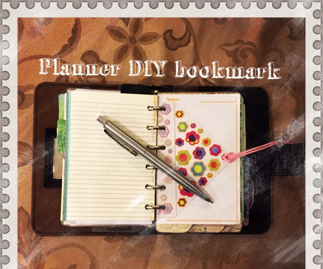 Reuse Plastic Box - make nice bookmark for Your planner