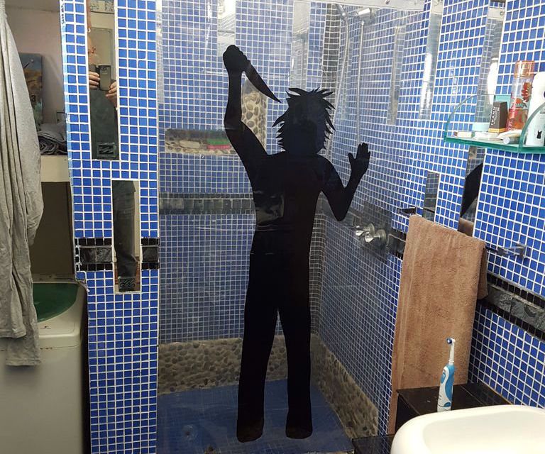 PSYCHO SHOWER CURTAIN