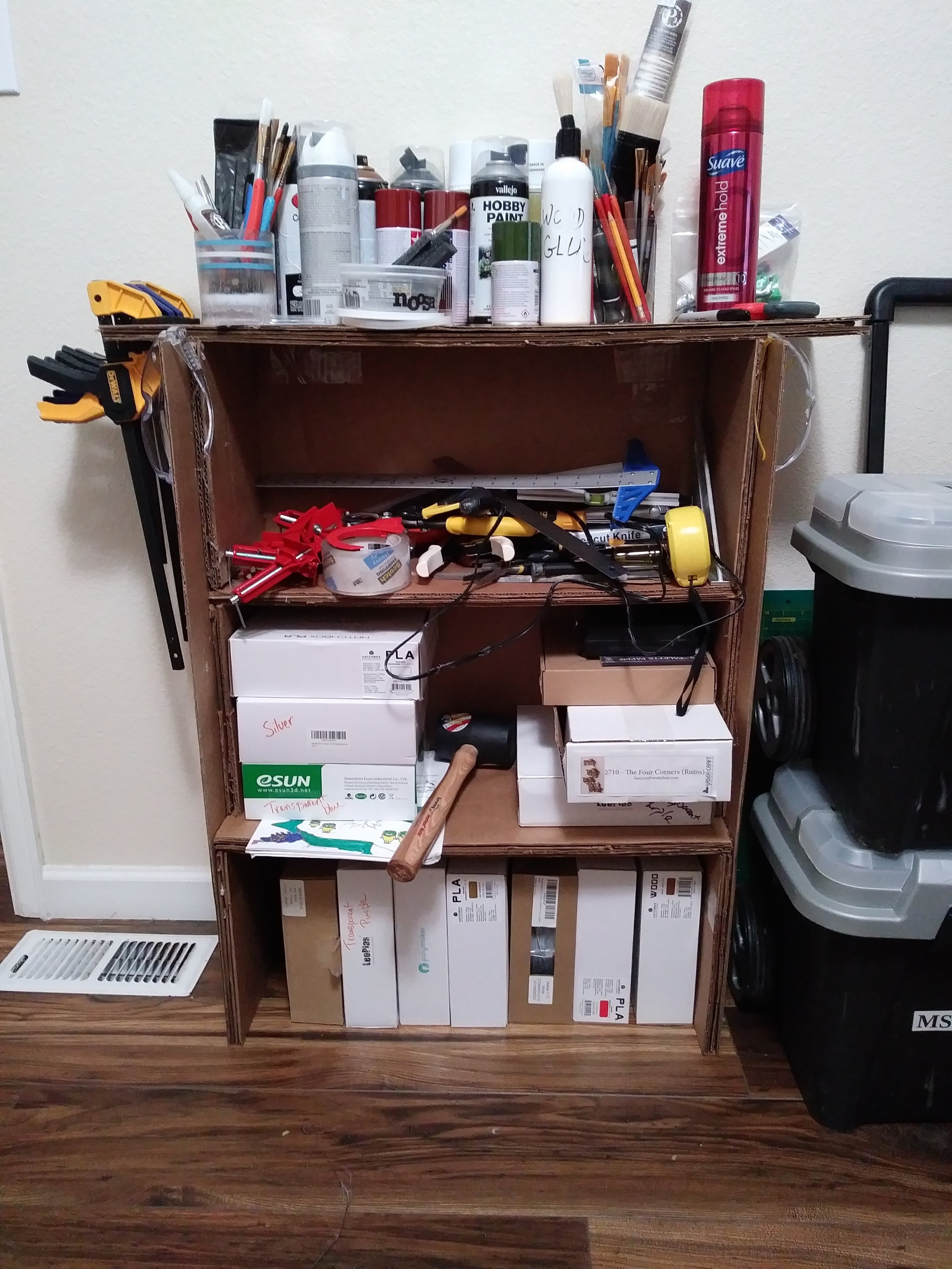 Cardboard Bookshelf 5 Steps Instructables