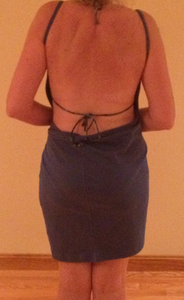 Step 6:  How to Put on the Wrap Dress