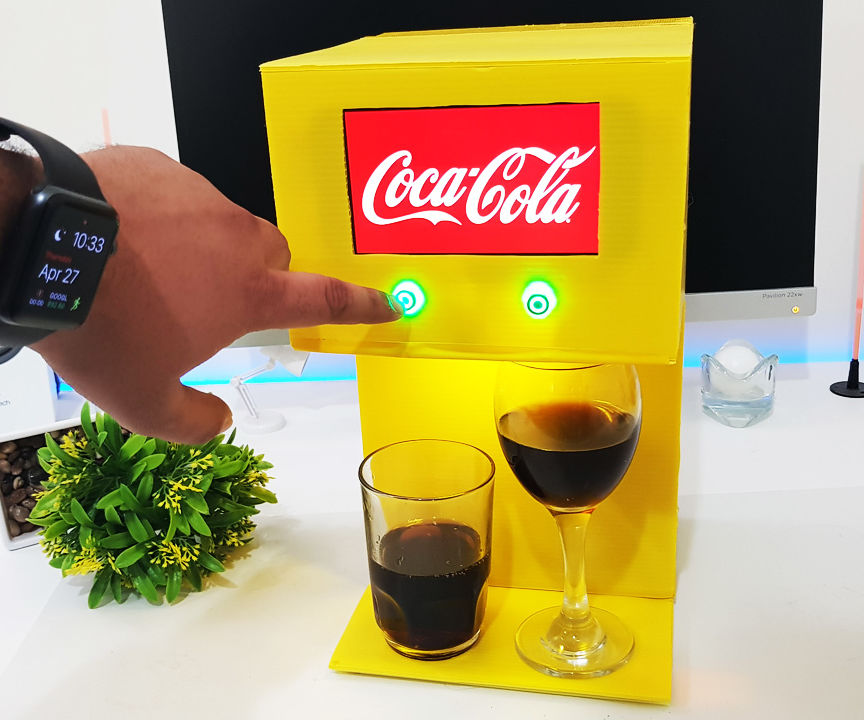cardboard soda fountain