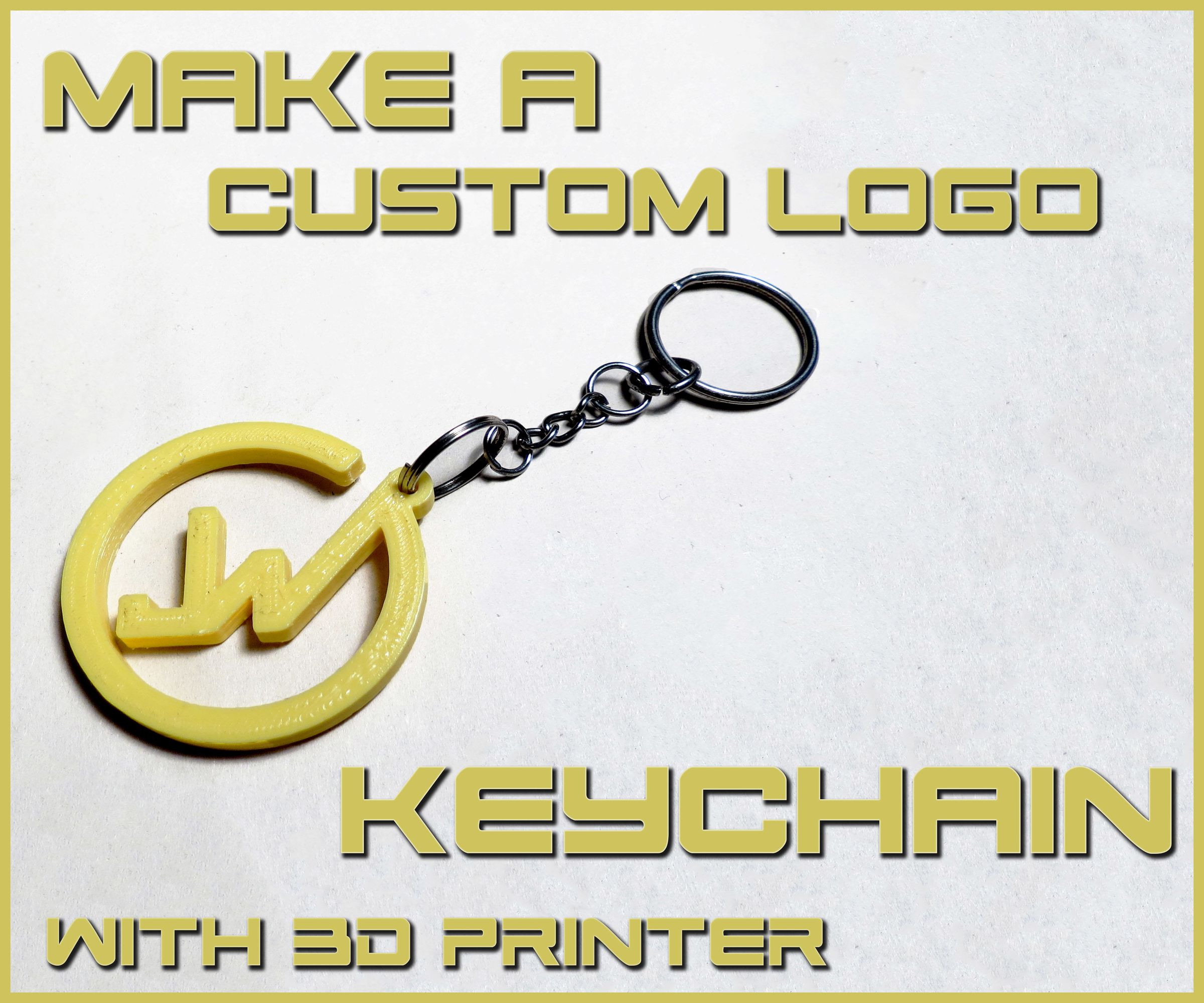 Make a Custom/Business Logo Keychain