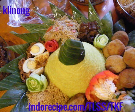 Artistic Indonesian Rice Cone (Nasi Tumpeng)