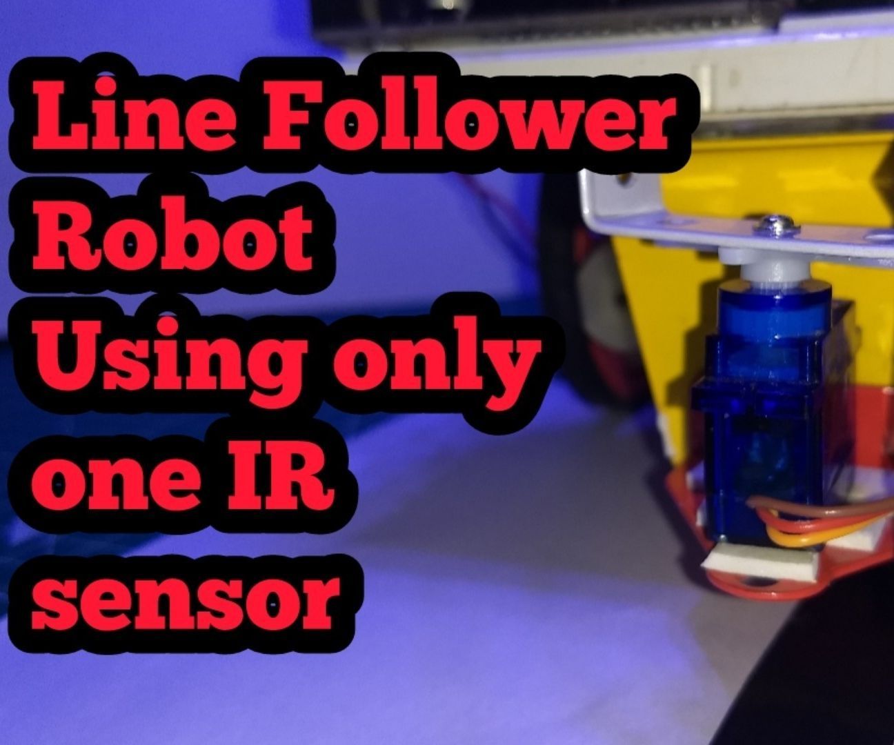 Line Follower Robot Using Only One IR Sensor