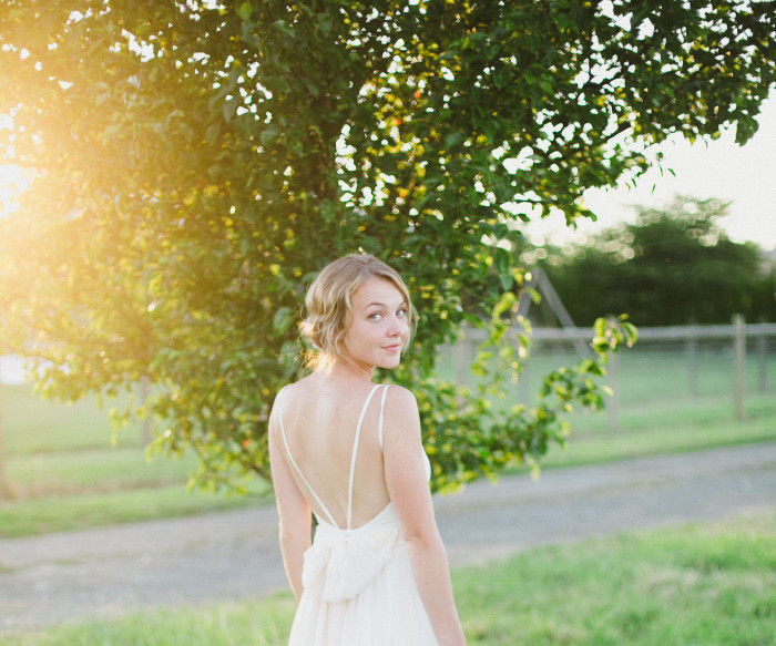 DIY Silk Wedding Dress