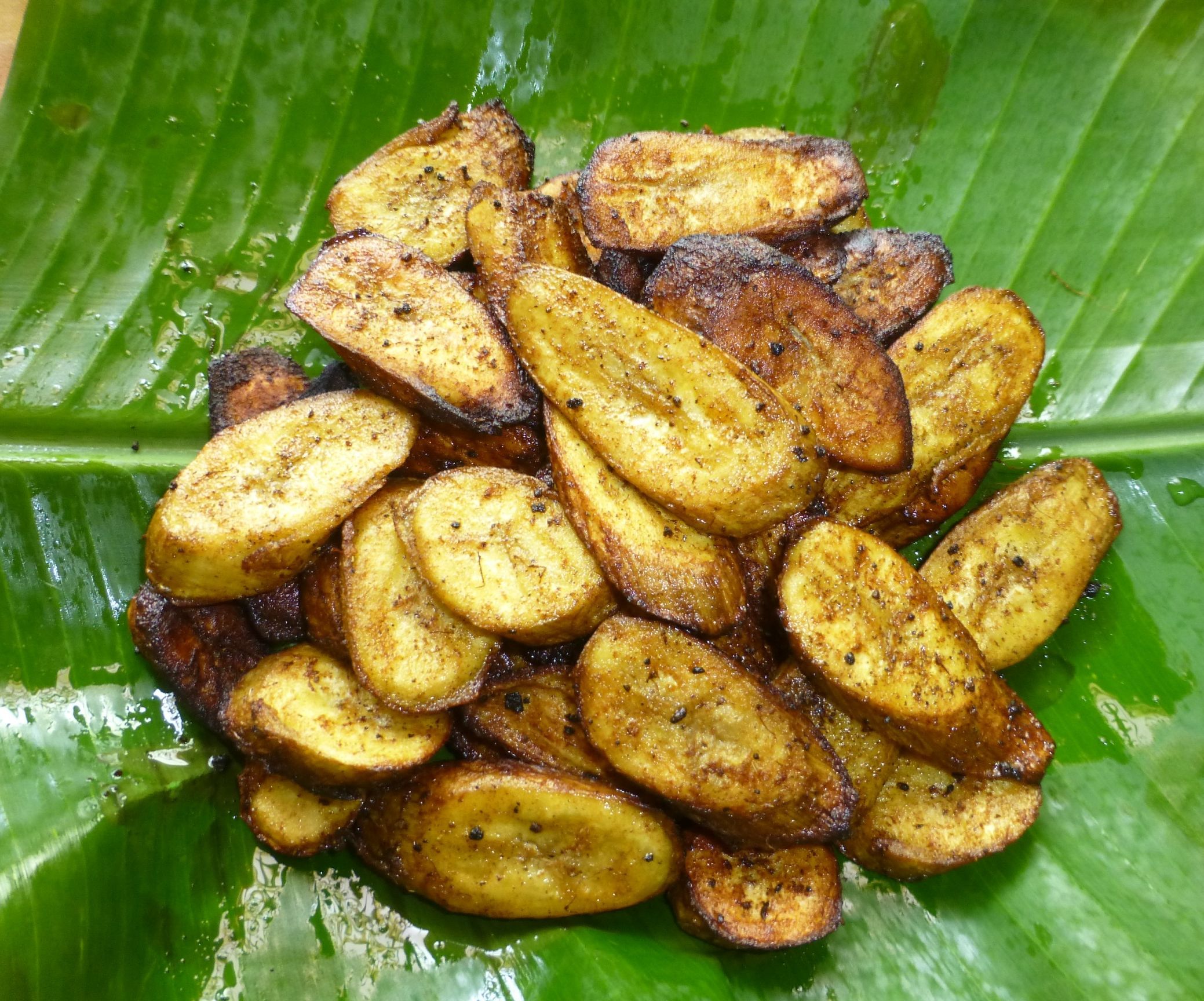 Shallow-fried Raw Banana Fritters
