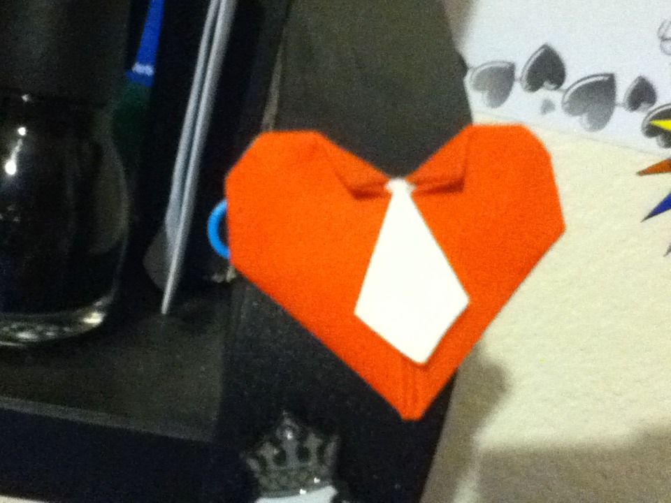 Origami Heart With Tie!