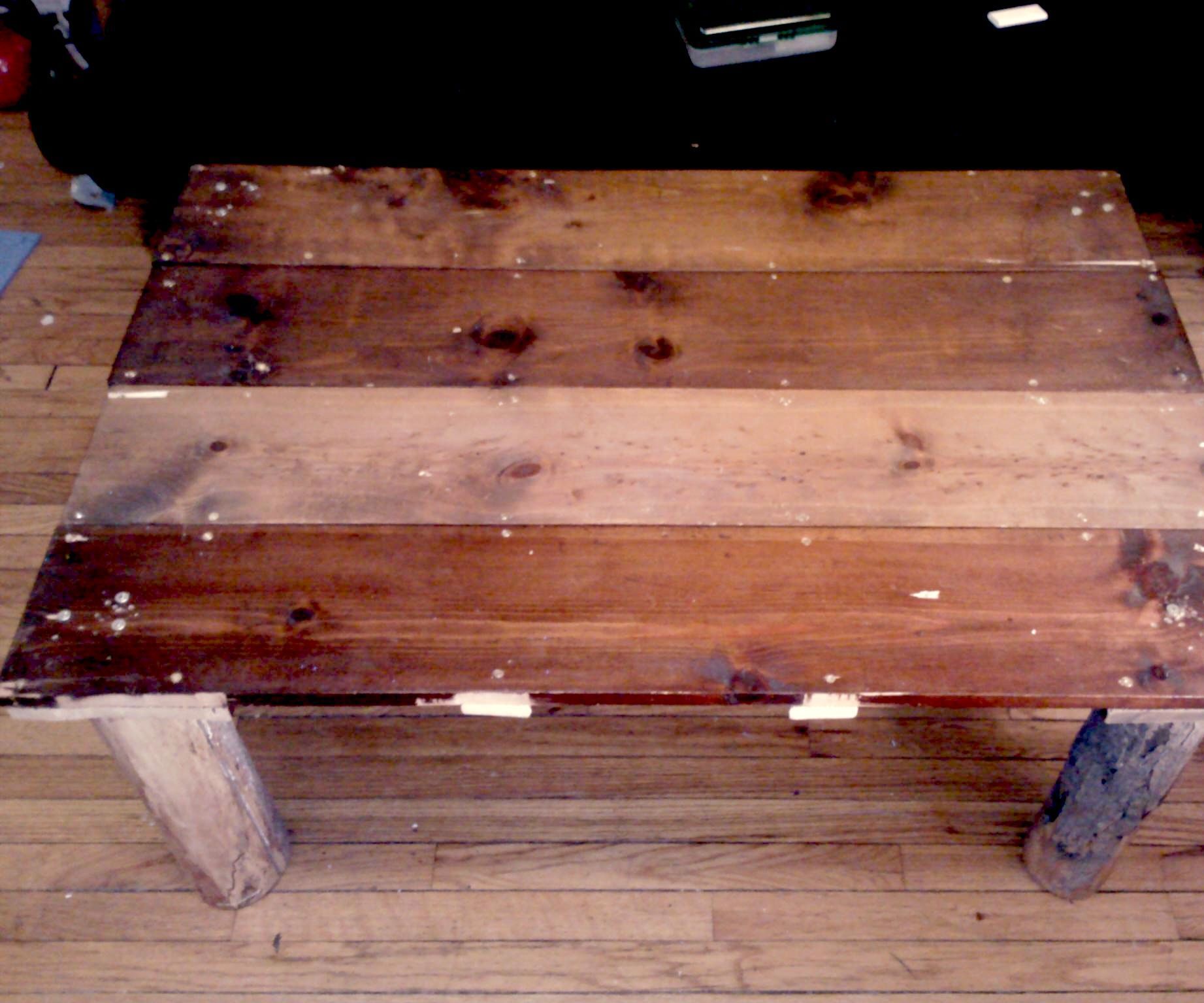Reclaimed Wood Coffee Table. 