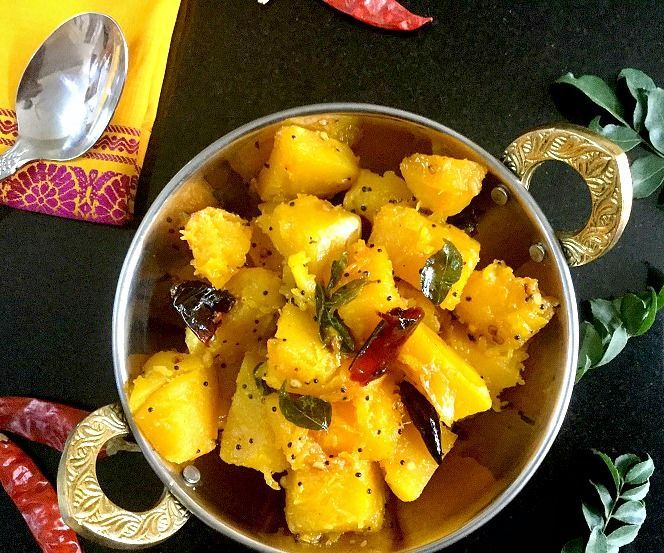 South Indian Pumpkin Upkari/Stir Fry