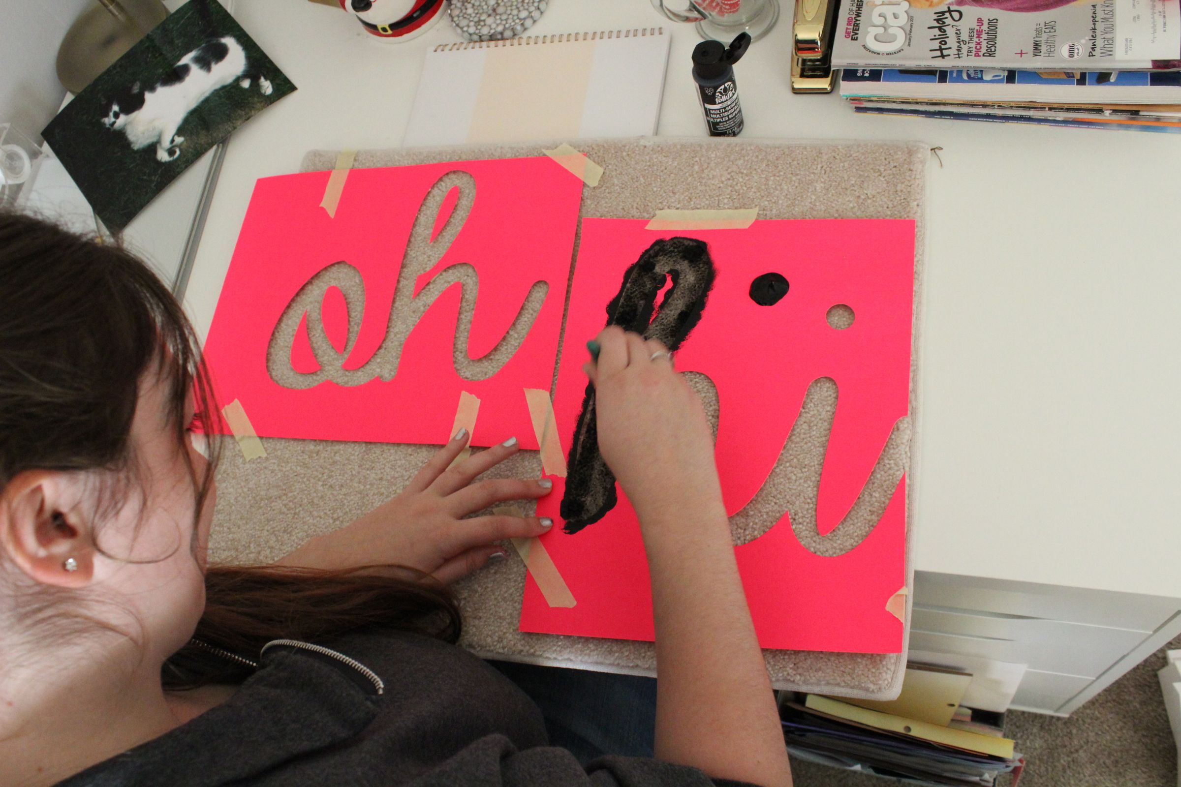 DIY Stenciled Mat 3 Steps (with Pictures) Instructables