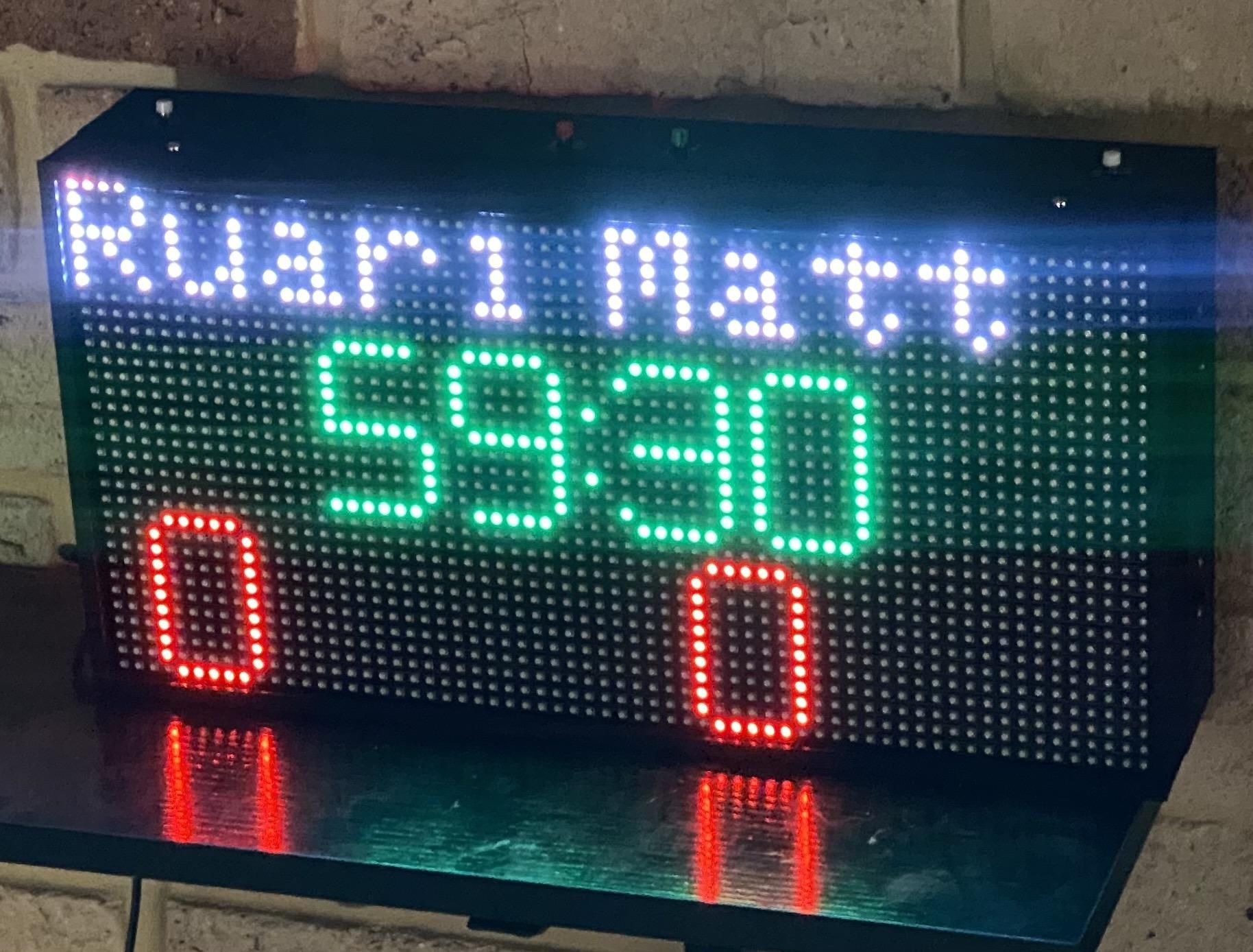 RGB LED Matrix 64x32 Scoreboard