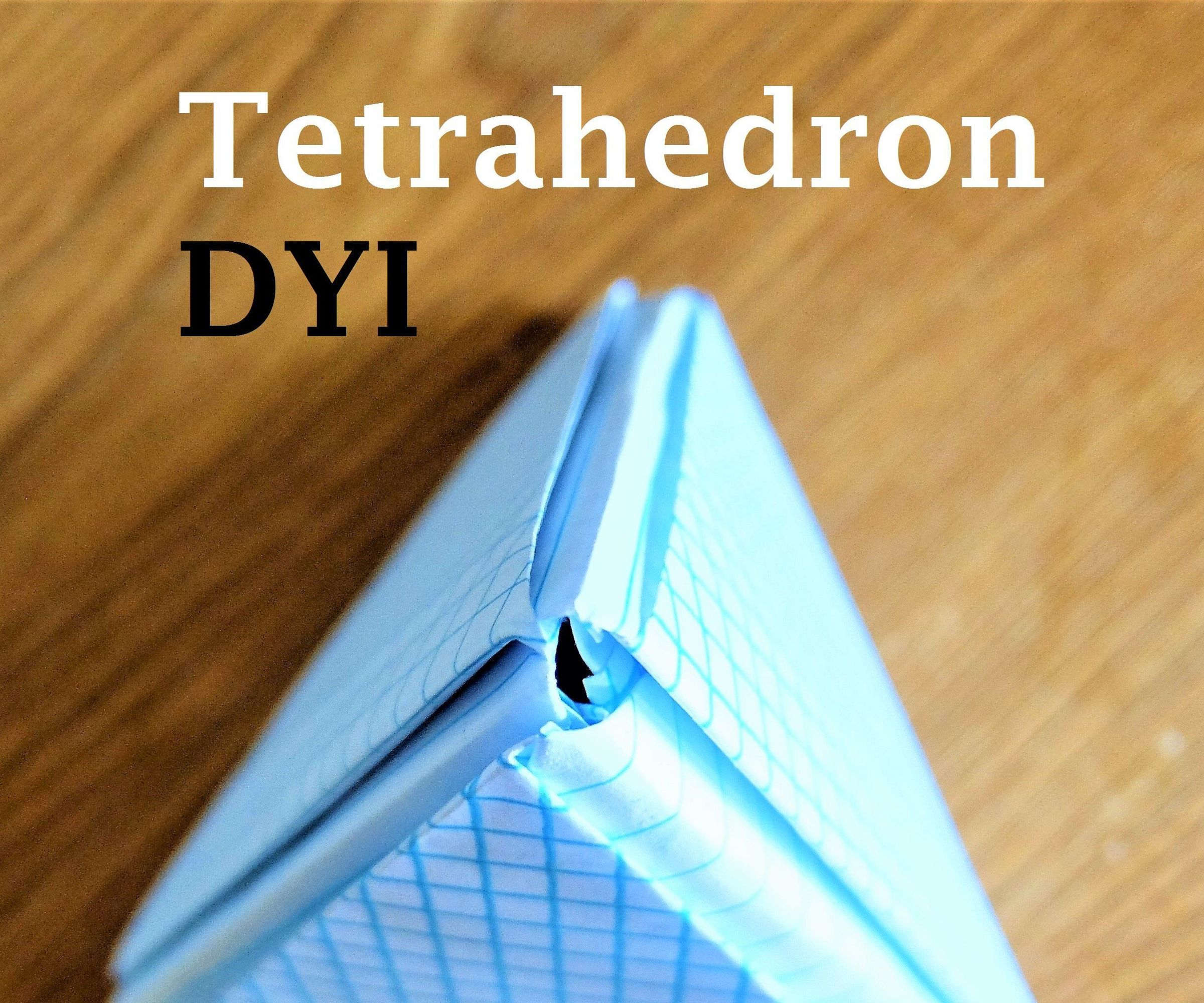 Tetrahedron 3D Model DYI Using Graphing Papers