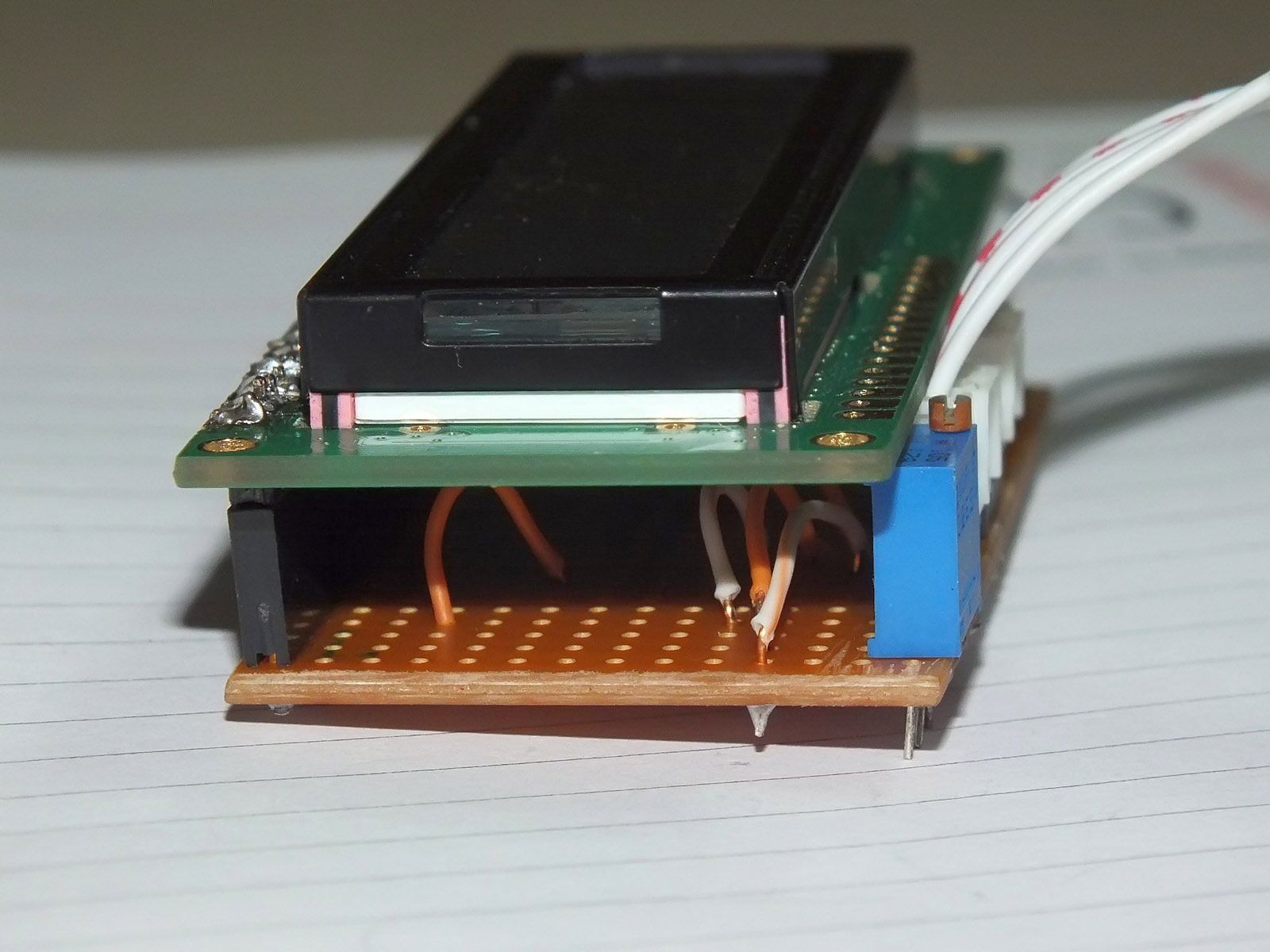 Vero board breakout for LCD character display