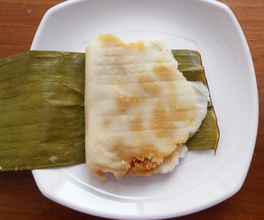 Rice Flour Dough Dish With Filling of Coconut
