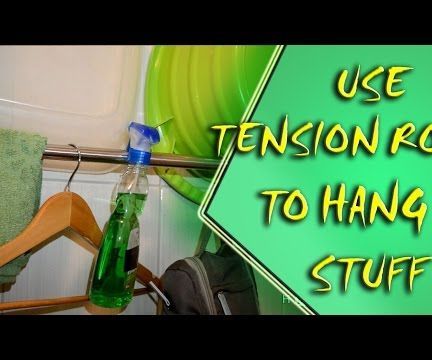 Life Hack - Tension Rod As a Shelf