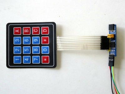 Arduino Nano: I2C Matrix Keypad With PCF8574/PCF8574A GPIO and Visuino ...