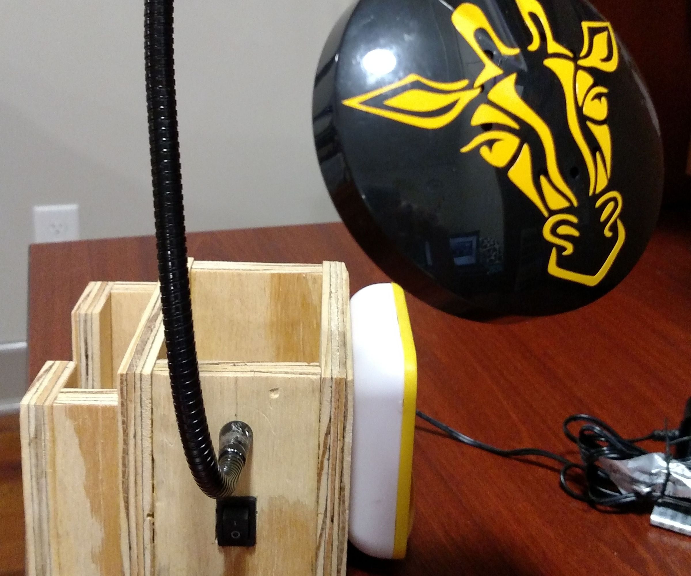 Desktop Organizer and Lamp