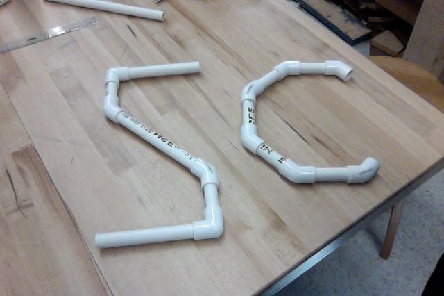 PVC Pipe Letters "Z" & "C"