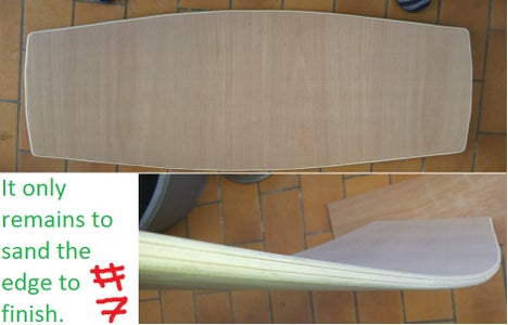 Wake Board Creation of the Rocker With the Wood.