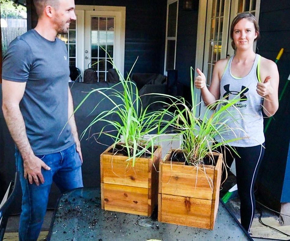 Cedar Planters Made From Fence Wood