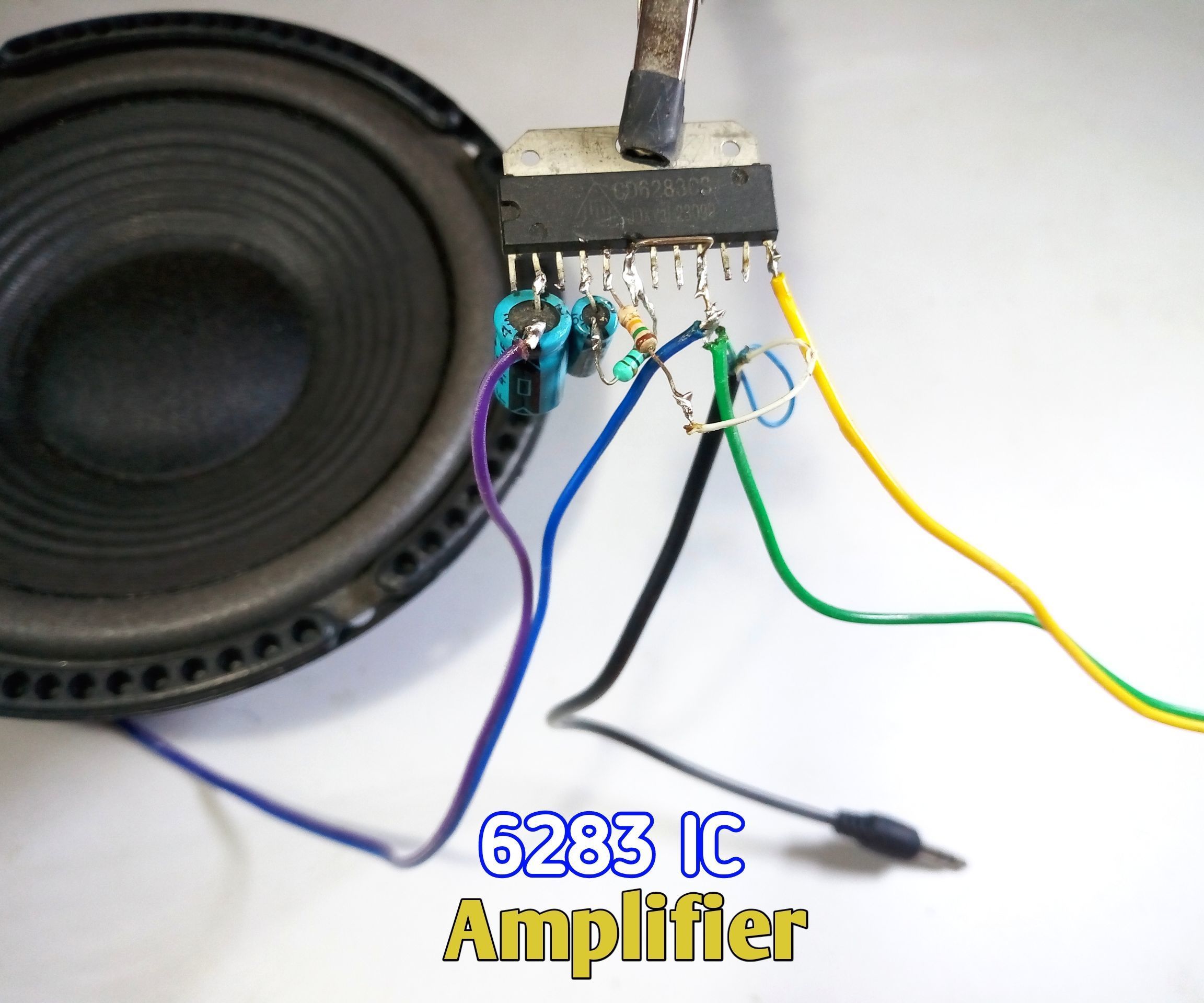 6283 IC Amplifier Without Pcb
