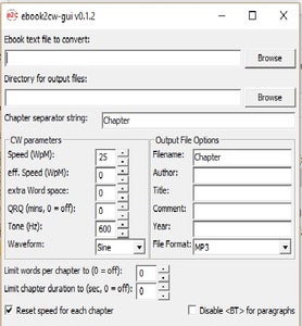 Convert Bible Text File to Morse Code MP3 File