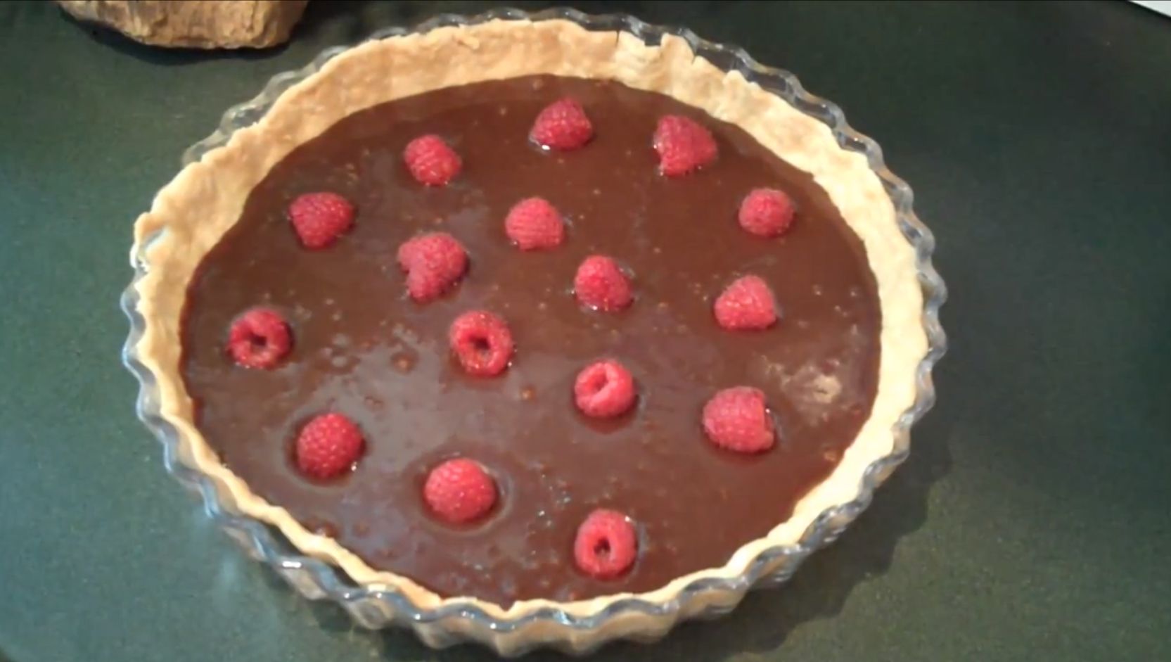 Make a Chocolate Raspberries Tart