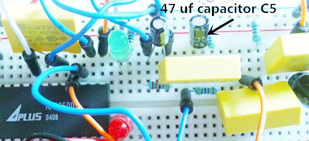 Put Into the Resistor R0,R6,R7,R1, Capacitor C5,  Electret Microphone