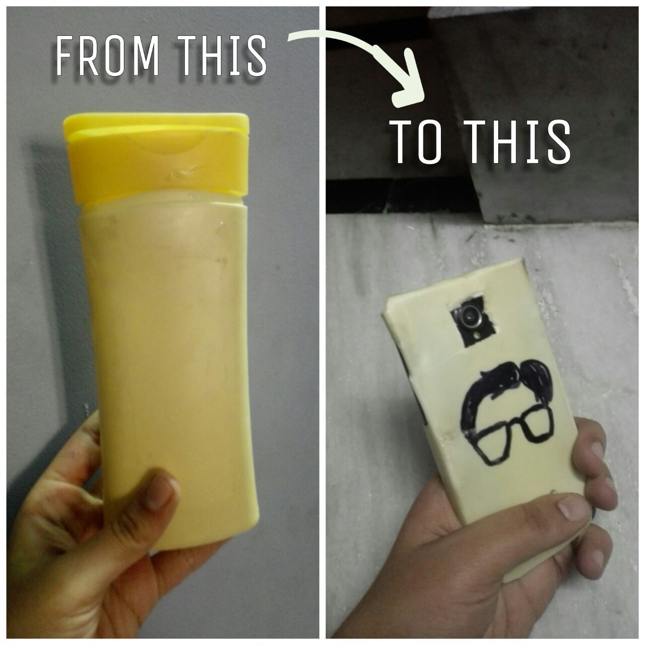 UPCYCLED PLASTIC PHONE BACKCOVER....