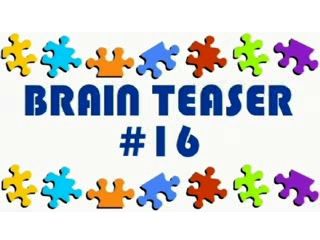 Video Brain Teaser #16